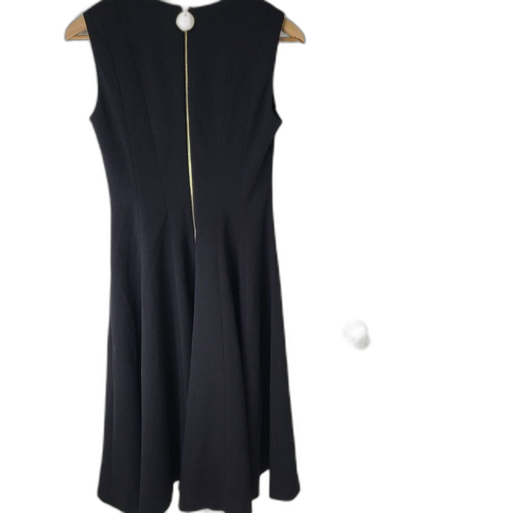 Calvin Klein Black Sleeveless Fit and Flair Dress